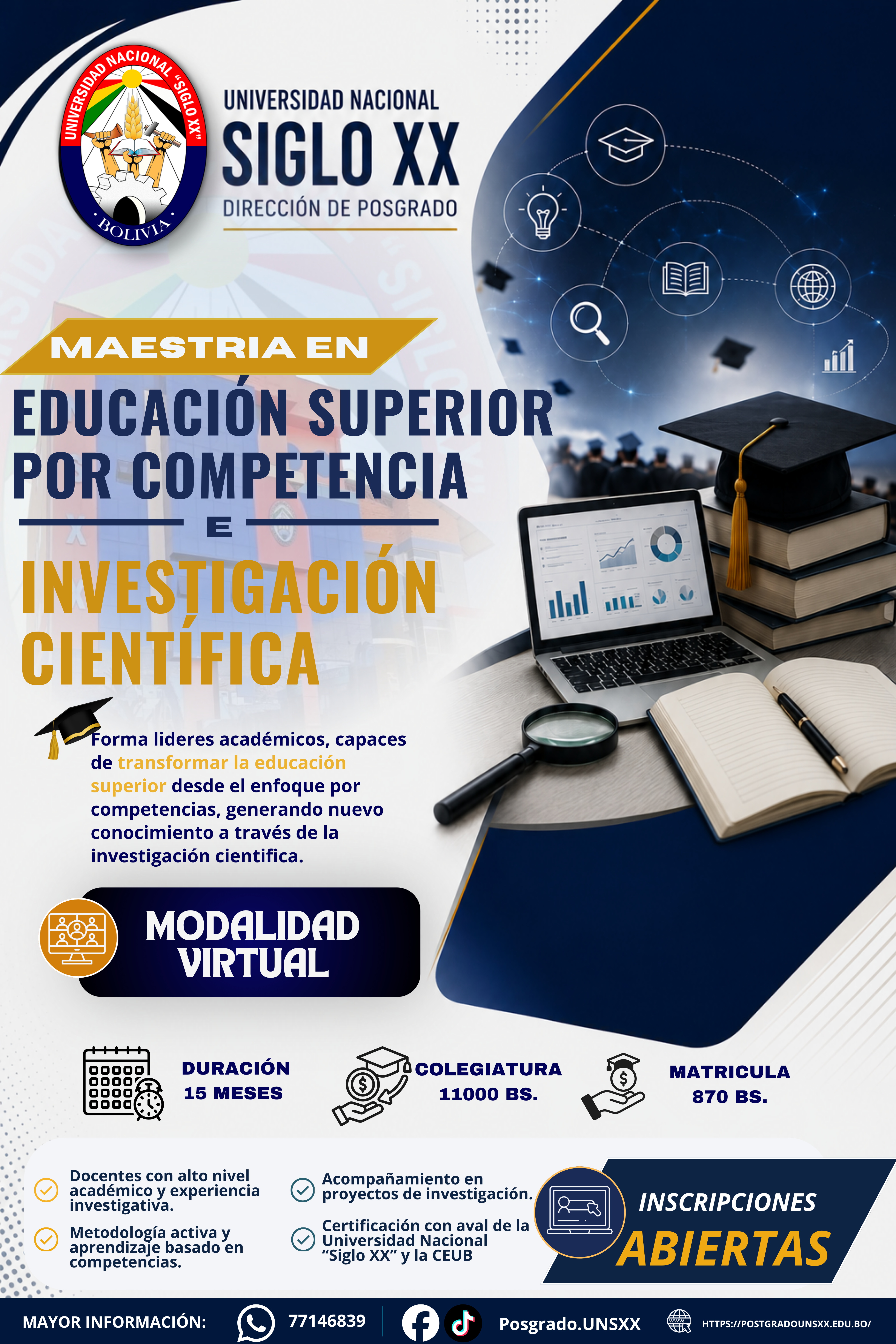  EDUCACIÓN SUPERIOR  POR COMPETENCIA E INVESTIGACIÓN CIENTIFICA